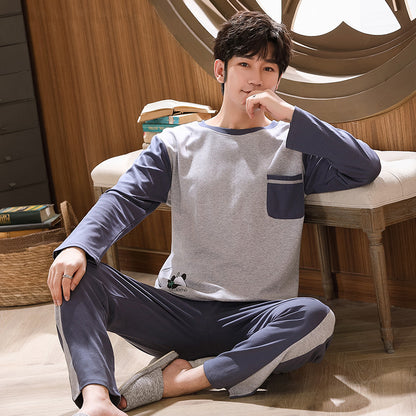 Men's Long Sleeve Comfortable Loose Pajama Set