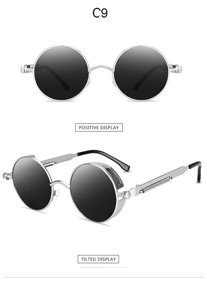 Fashion Steampunk Metal Spring Foot Sunglasses