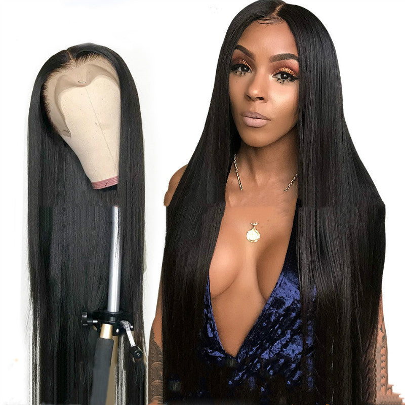 Wig Female Long Straight Hair Long Straight Wigs Africa Fashion Foreign Trade Chemical Fber Headgear