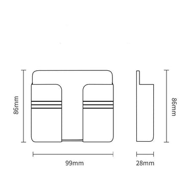 Mobiltelefon laddning Lagring Rack Punch-fri Sticky Storage Box