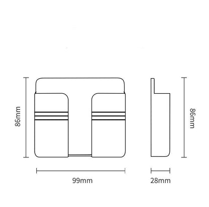 Mobiltelefon laddning Lagring Rack Punch-fri Sticky Storage Box