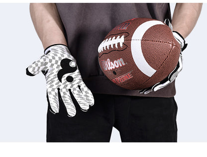 Gants de Rugby de Football américain, en Silicone, pour Sports de plein air, antidérapants, pour attraper des balles de Baseball, pour hommes et femmes