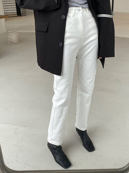 Small Girl Pants Loose High Waist Slim Straight Leg Pants