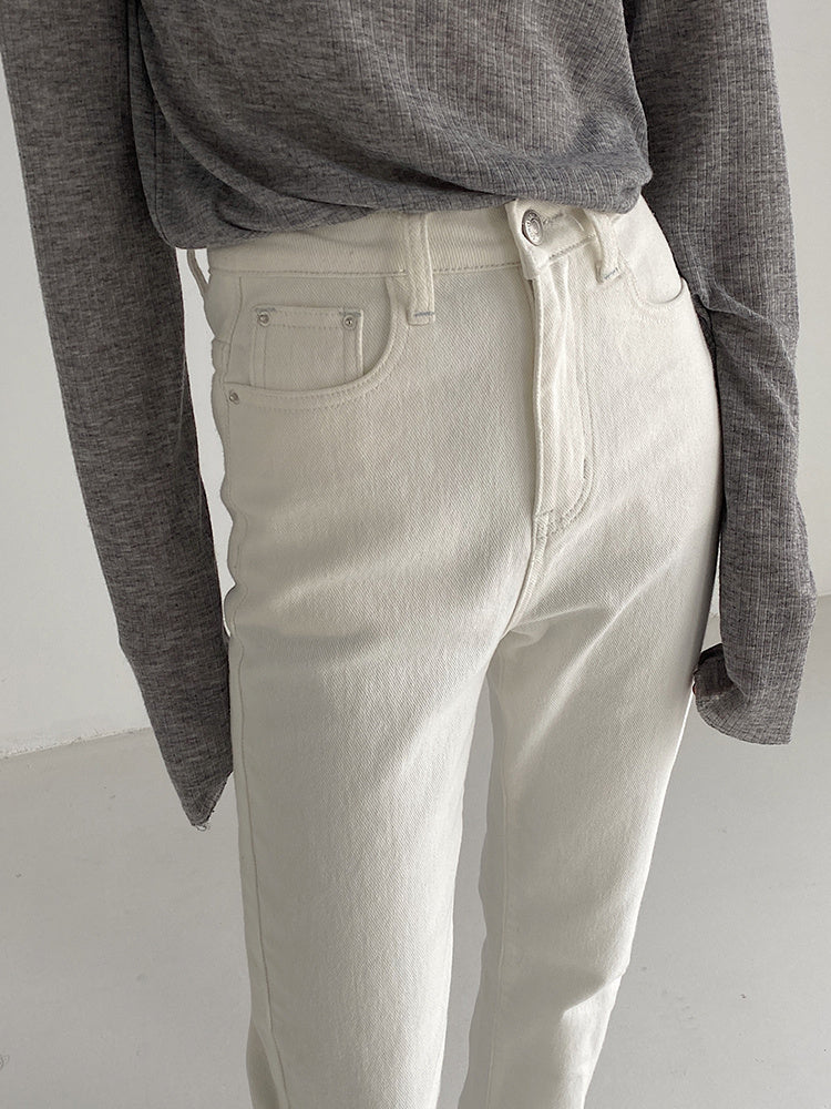 Small Girl Pants Loose High Waist Slim Straight Leg Pants