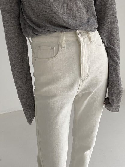 Small Girl Pants Loose High Waist Slim Straight Leg Pants