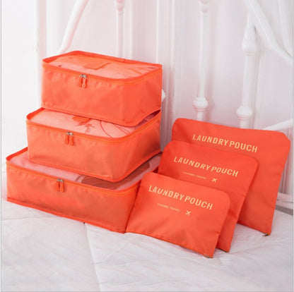 6 PCS Travel Storage Bag Set for Clothes Tidy Organizer