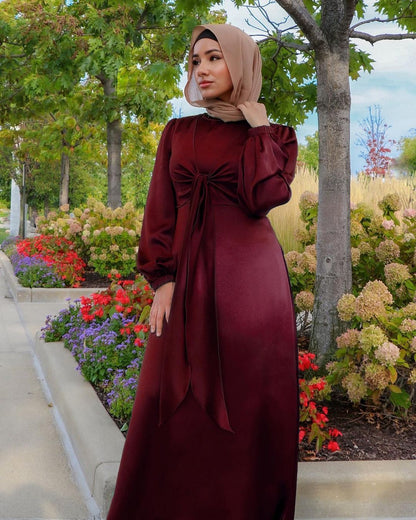 Ramadan Eid moubarak Caftan dubaï Abaya turquie musulmane Hijab Satin vêtements Islam Caftan Marocain vêtements robes Robe Fema