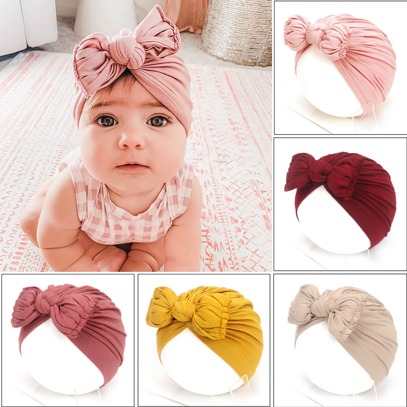 Mignon bébé chapeau nouveau-né doux bébé fille chapeau Turban infantile enfant en bas âge bébé casquette Bonnet chapeaux