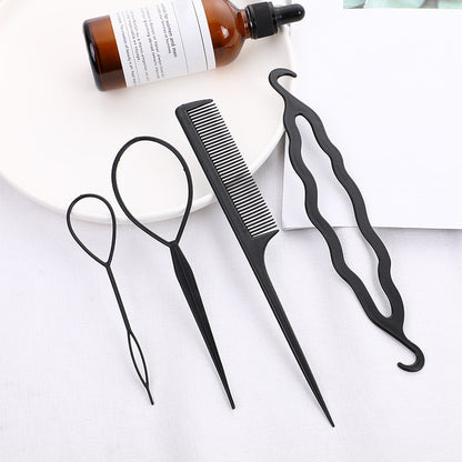 Braided Hair Travel Kit - Hair Sectioning Clips, Hair Comb, Extension Needle, Pattern Hairstylist Tools