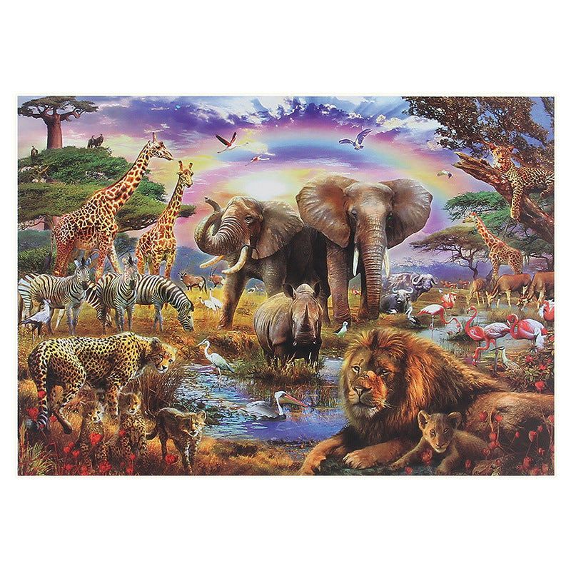 Forest Animal World Jigsaw Assembling Toy