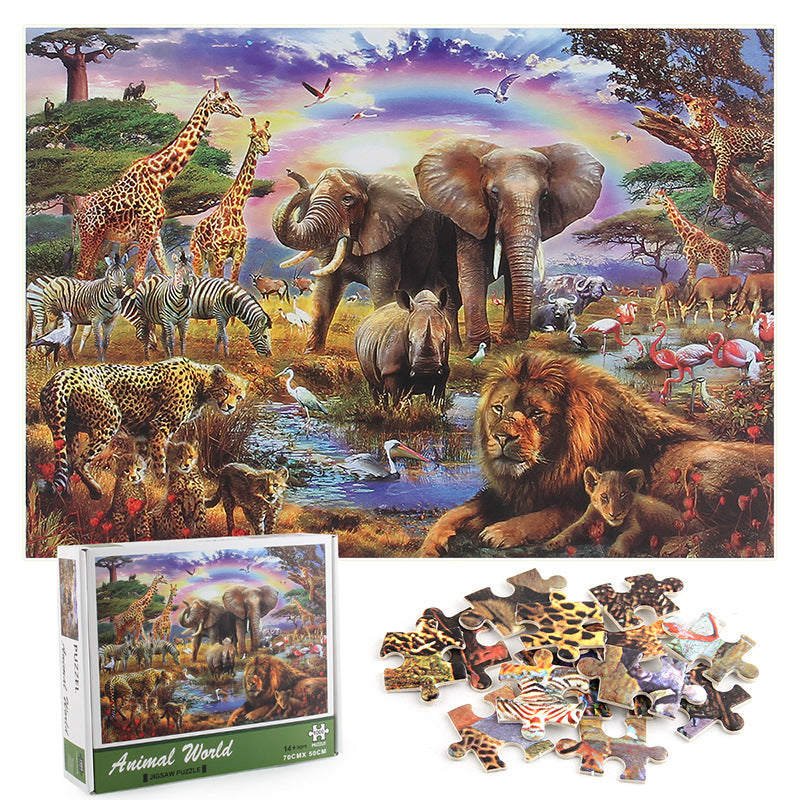 Forest Animal World Jigsaw Assembling Toy