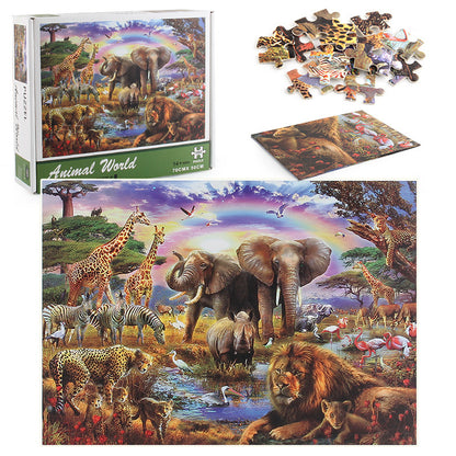 Forest Animal World Jigsaw Assembling Toy
