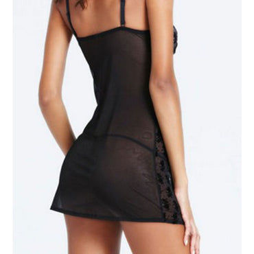 Rose Pattern Lingerie - Lace Temptation Sling Dress