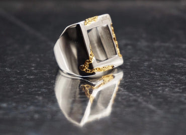 Hand-Burned Rings European And American Niche Personality Hollow Ring Men And Women