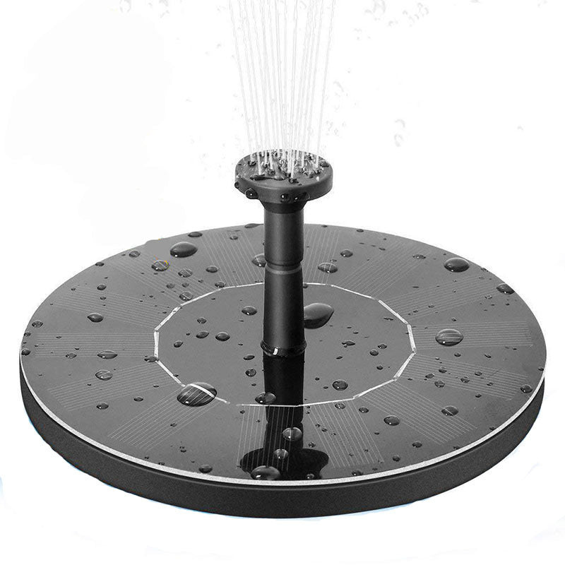 Solar Fountain  Water  Outdoor Garden Circular Floating Water Landscape