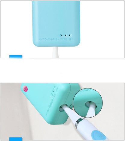 Toothbrush Disinfection Electric Toothbrush Disinfection Cap Wall-mounted Toothbrush Box