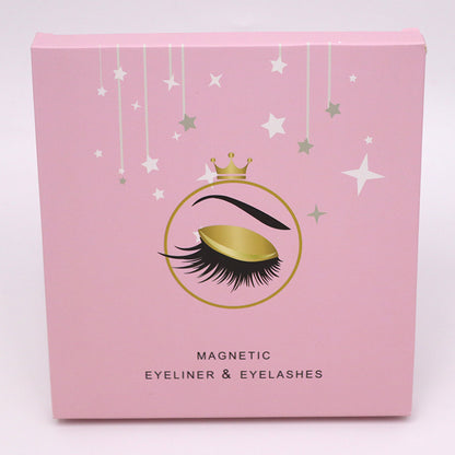 Falsk ögonfrans Liquid Eyeliner Set ögonfrans Magnet ögonfransar