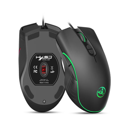 Souris de jeu lumineuse Souris filaire de jeu