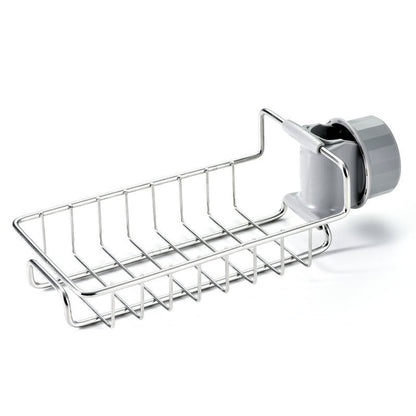 Adjustable Sink Drain Rack Sponge Storage Faucet Holder Soap Drainer Shelf Basket Organizer Kitchen Bathroom Accessories