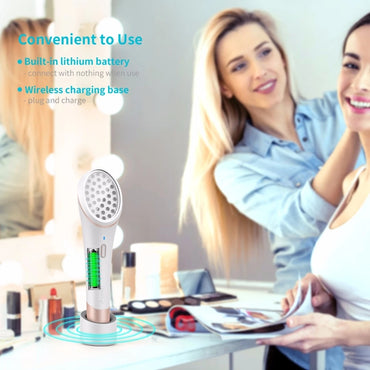 Acne Light Therapy Device - Wireless Rechargeable Blue & Red Light Treatment