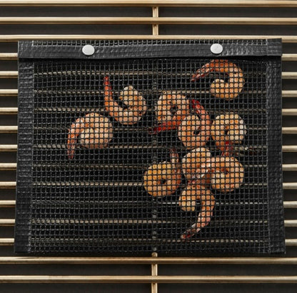 BBQ Grill Mesh Bag - Non-stick Grid Mat for Grilling Veggies