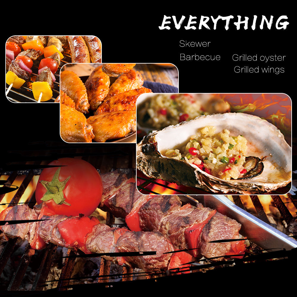 Holiday BBQ Grill - Stainless Steel Portable Charcoal Furnace