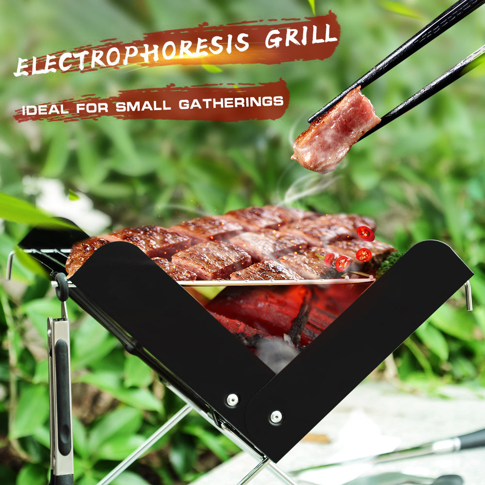 Holiday BBQ Grill - Stainless Steel Portable Charcoal Furnace