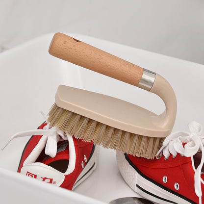 Wooden Laundry Brush, Shoes, Multi-Purpose Cleaning Brush, Bathroom Floor Brush