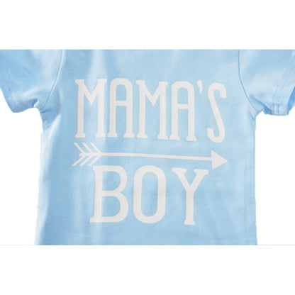 Professional Children's Boy Suit - Short-Sleeved T-Shirt and Geometric Pants