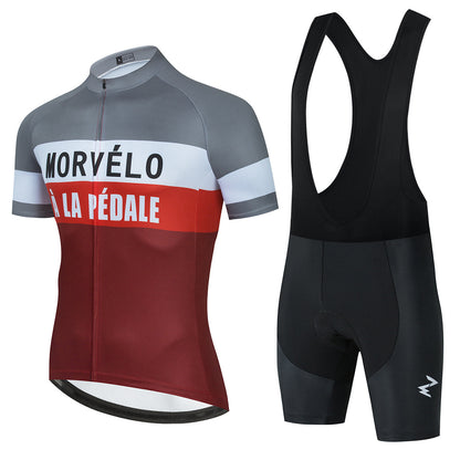 New Summer Short-Sleeved Cycling Jersey Suit Breathable Bicycle Sportswear Uniform Custom Cycling Jersey