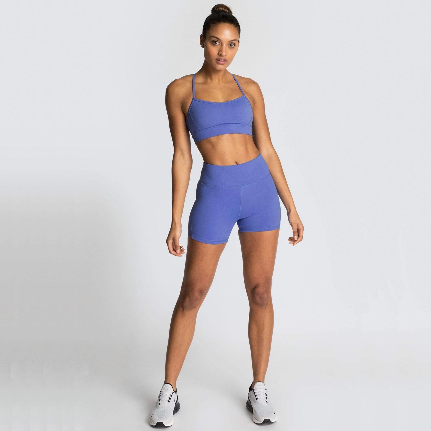 Ensemble court de sport pour femmes, vêtements d'été, couleur unie, Fitness, nouvelle collection