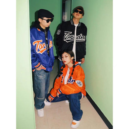 Loose Retro INS High Street Baseball Clothing Loose Loose Couple Coat European And American Street Hip Hop