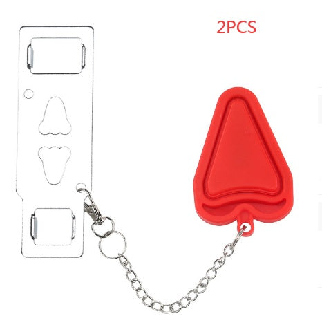 New Portable Door Safety Latch Lock Metal Home Room Hotel Anti Theft Security Lock Travel Accommodation Door Stopper Hardware