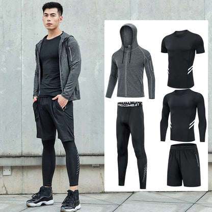 Men'S Fitness Clothing Running Sports Quick-Drying Clothing Training Clothing