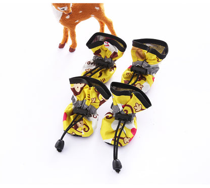 Pet Dog Shoes And Socks Four Seasons Breathable Soft Bottom Non-Slip