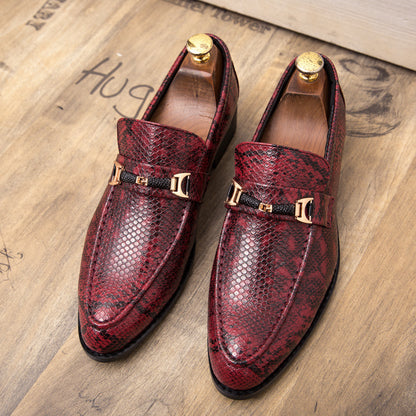 Men'S Shoes Red Hair Stylist Leather Shoes Men Wedding Shoes