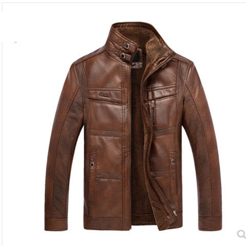 Vestes en cuir pour hommes pour veste d'hiver hommes et manteaux en cuir manteau masculin pour marque hommes fermeture éclair Oblique hiver doudoune de motard