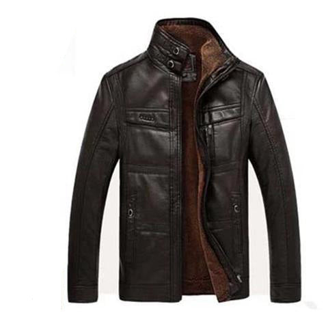 Vestes en cuir pour hommes pour veste d'hiver hommes et manteaux en cuir manteau masculin pour marque hommes fermeture éclair Oblique hiver doudoune de motard