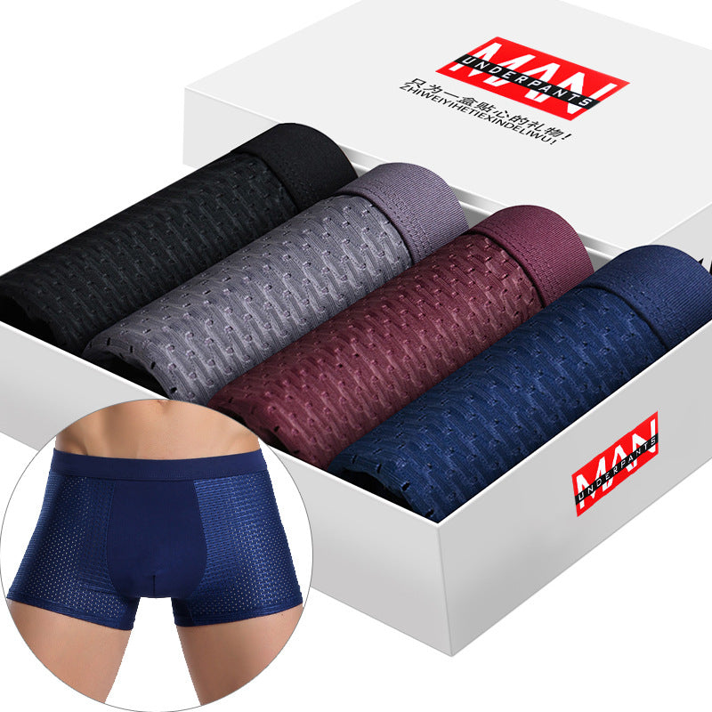 4 pièces Lot SKY HERO hommes culottes boxeurs sous-vêtements caleçons hommes