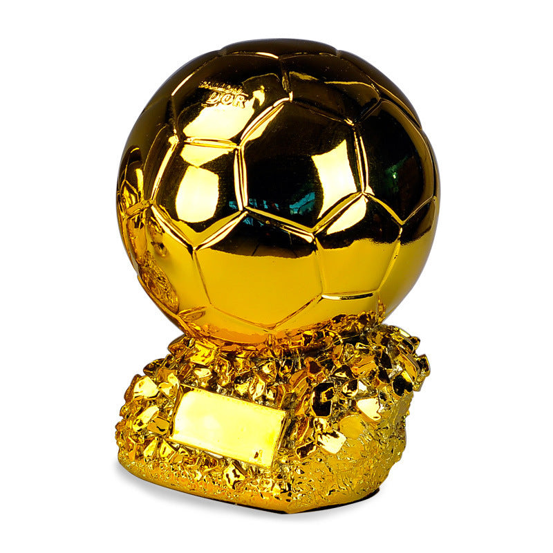 Décorations pour la maison Golden Globes Jeux de Football Trophées en résine Trophées des joueurs