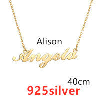 Necklace Alloy Pendant Font Fascinating Pendant Custom Name Necklace Personalized Necklace