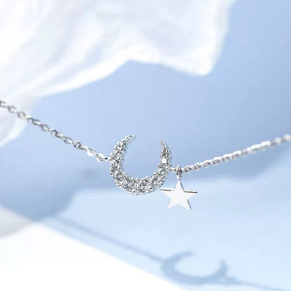 Armband i sterlingsilver med gradient månsten och zirkon för kvinnor S-B304