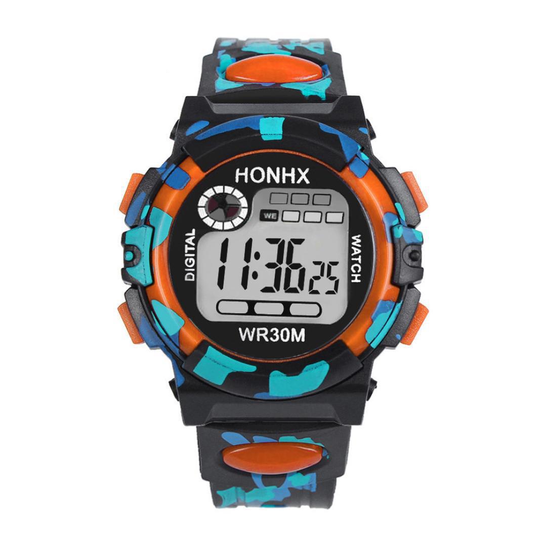 Digital Chronograph Calendar Vattentät One-eye Camouflage Sports Watch