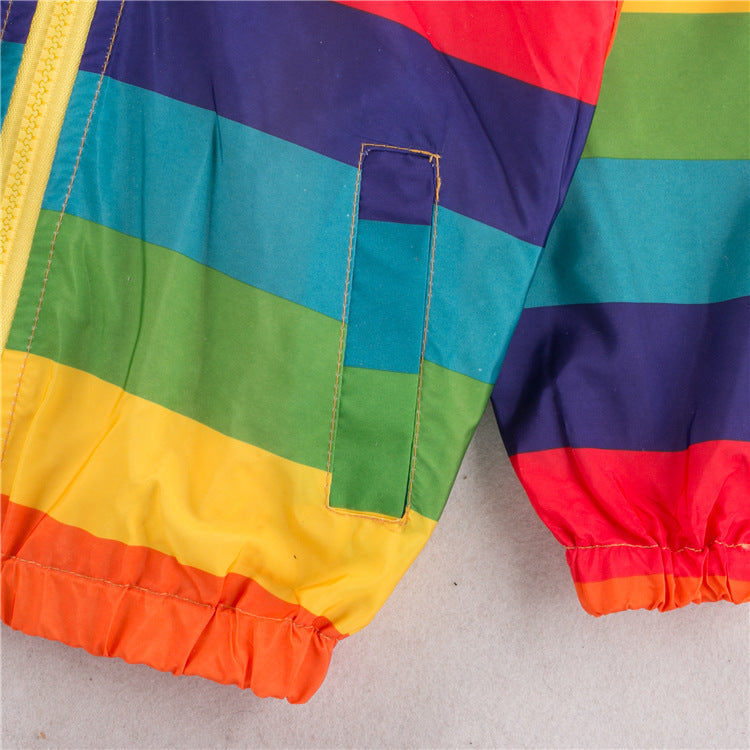 Veste à capuche zippée Rainbow Jacket pour enfants