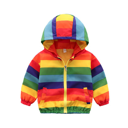 Veste à capuche zippée Rainbow Jacket pour enfants