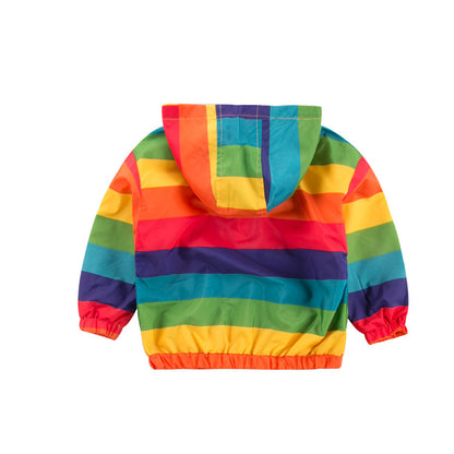 Veste à capuche zippée Rainbow Jacket pour enfants