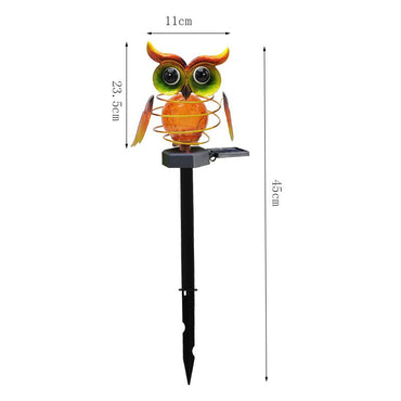 Summer Home Solar Owl Lawn Lamp - Waterproof LED Garden Pathway Lighting