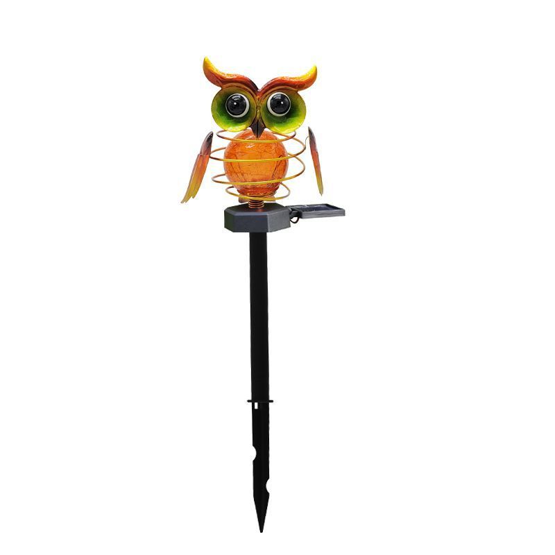 Summer Home Solar Owl Lawn Lamp - Waterproof LED Garden Pathway Lighting
