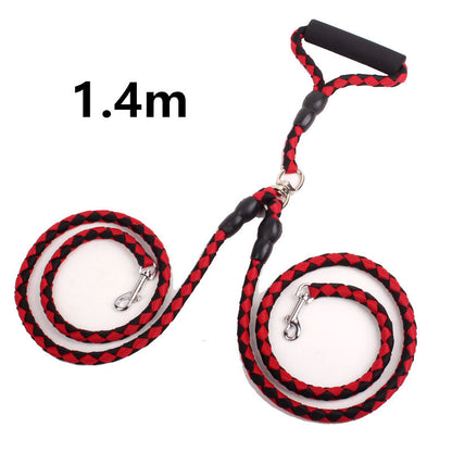 Corde de Traction à Double extrémité pour promener le chien, corde de Traction à Double extrémité un Plus deux collier de laisse, fournitures pour animaux de compagnie, collier pour chien