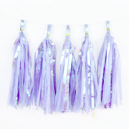 Mermaid Party Summer Party 1th 2nd 3rd Birthday Party Hawaii Party Tassels Decor Colourful Garland for Home Kids Favor Decor